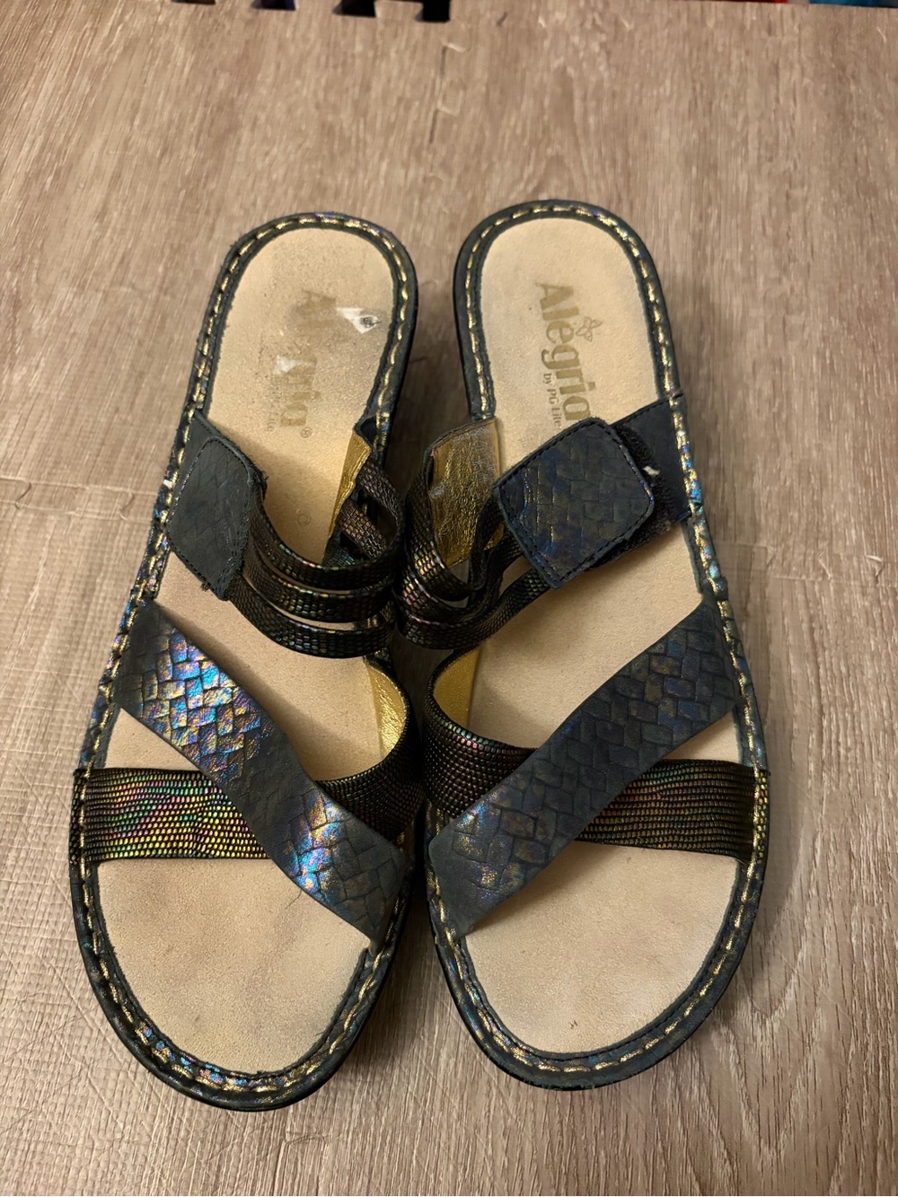 Alegria Leila Heeled Slip On Sandals LEI-219 Sz 41